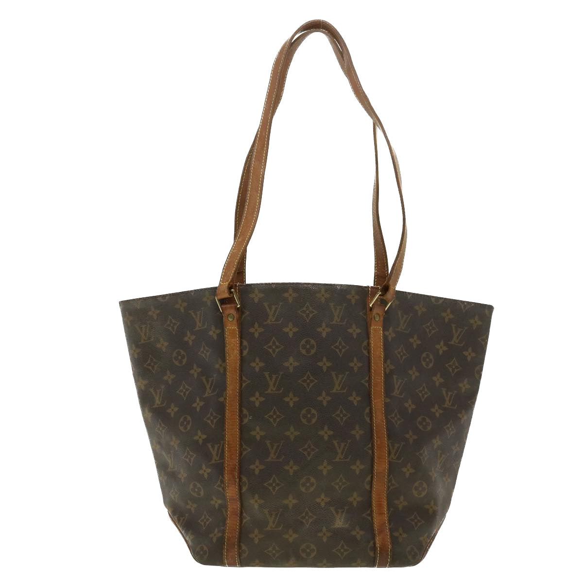 LOUIS VUITTON Monogram Sac Shopping Tote Bag M51108 LV Auth ar8072B