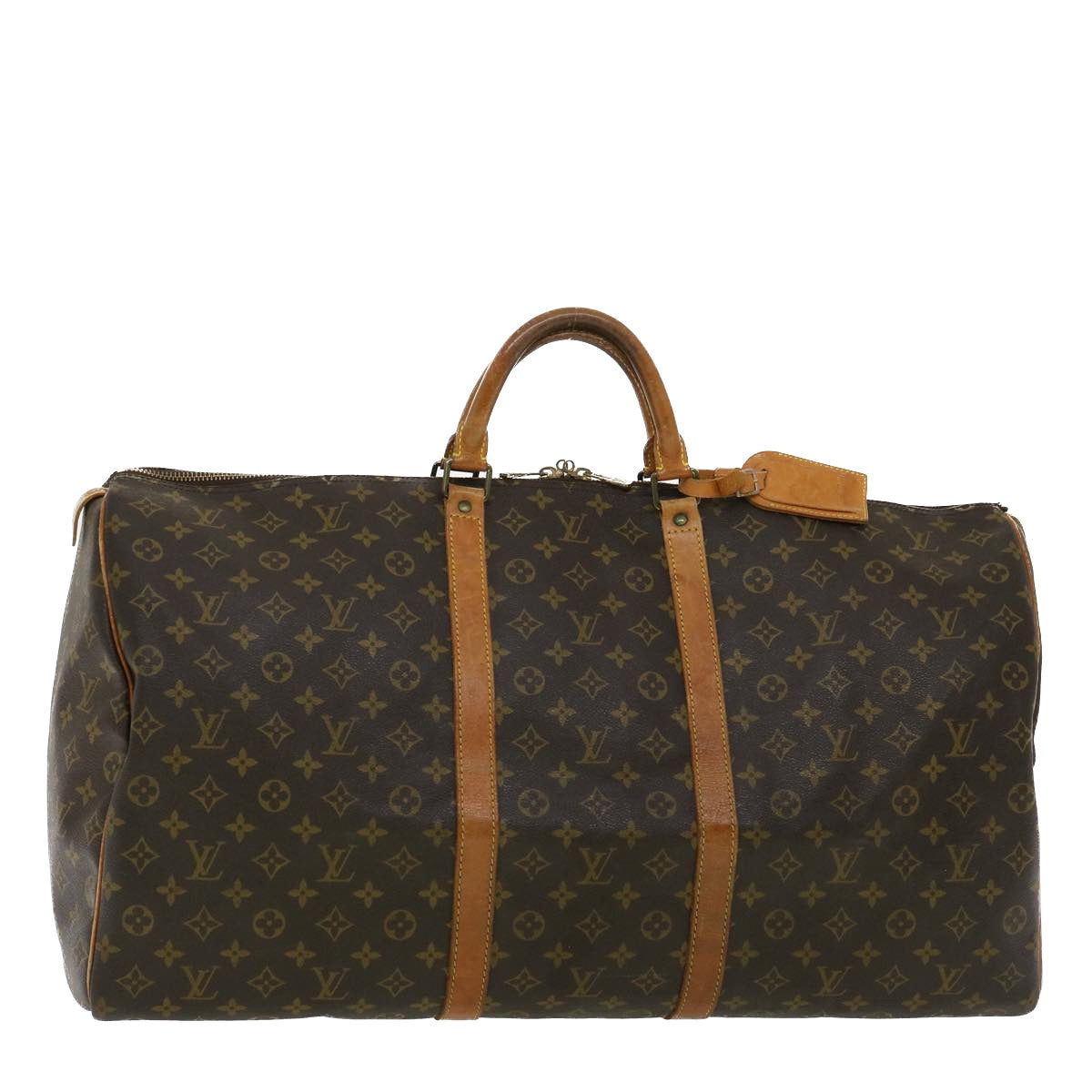 LOUIS VUITTON Monogram Keepall 60 Boston Bag M41422 LV Auth ar8077B