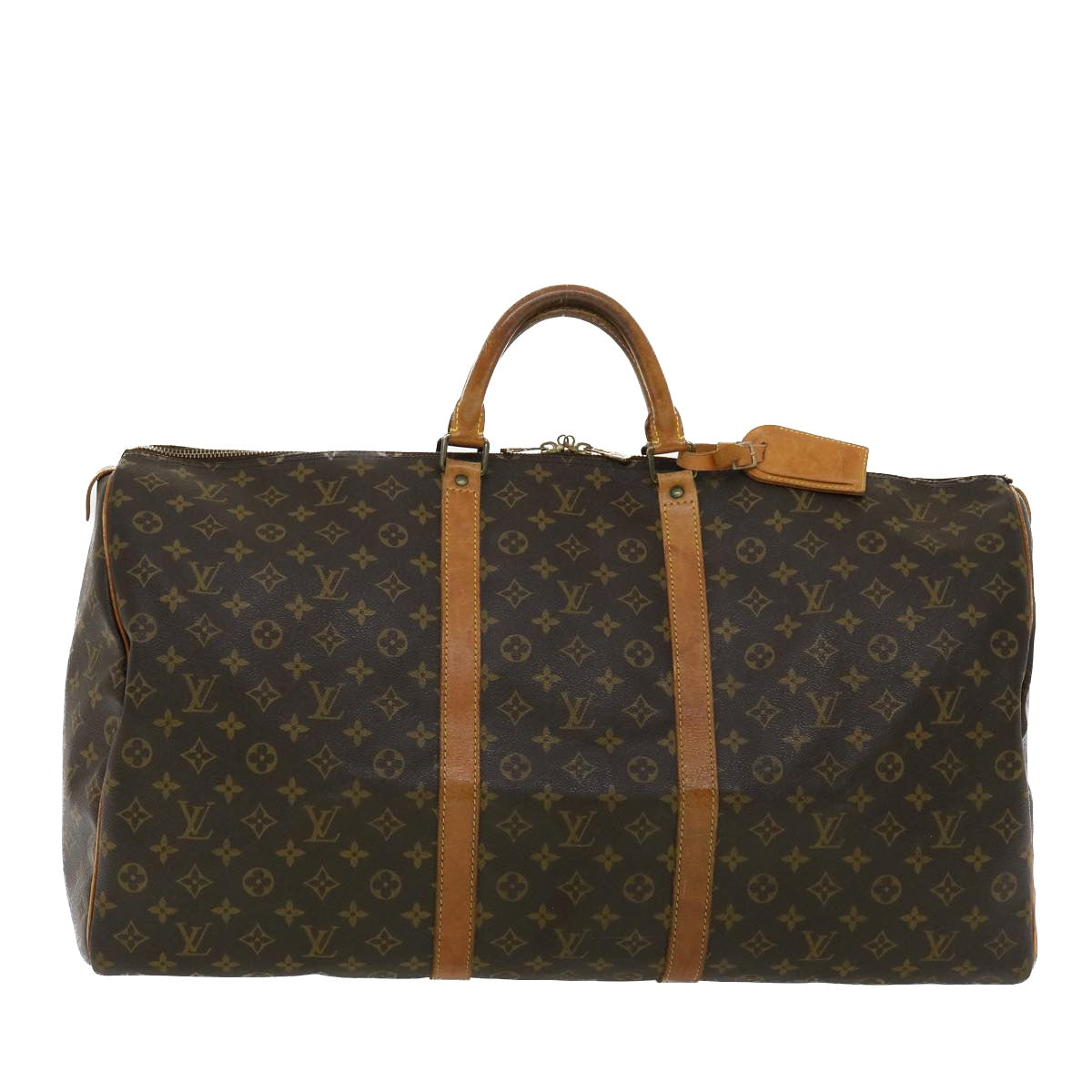 LOUIS VUITTON Monogram Keepall 60 Boston Bag M41422 LV Auth ar8077B