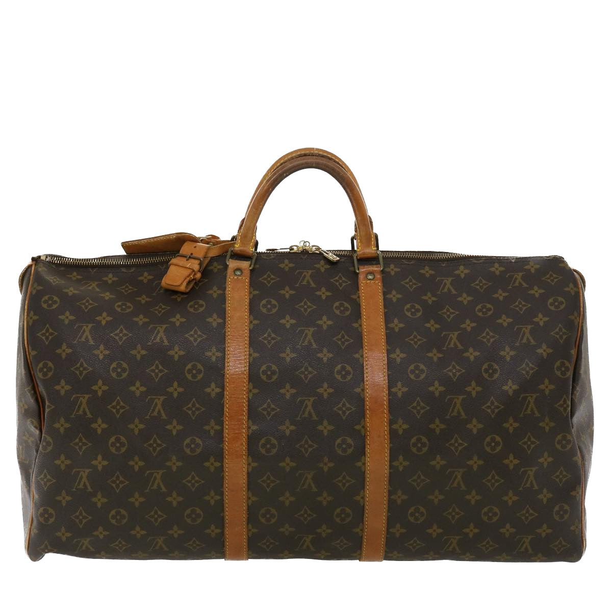 LOUIS VUITTON Monogram Keepall 60 Boston Bag M41422 LV Auth ar8077B