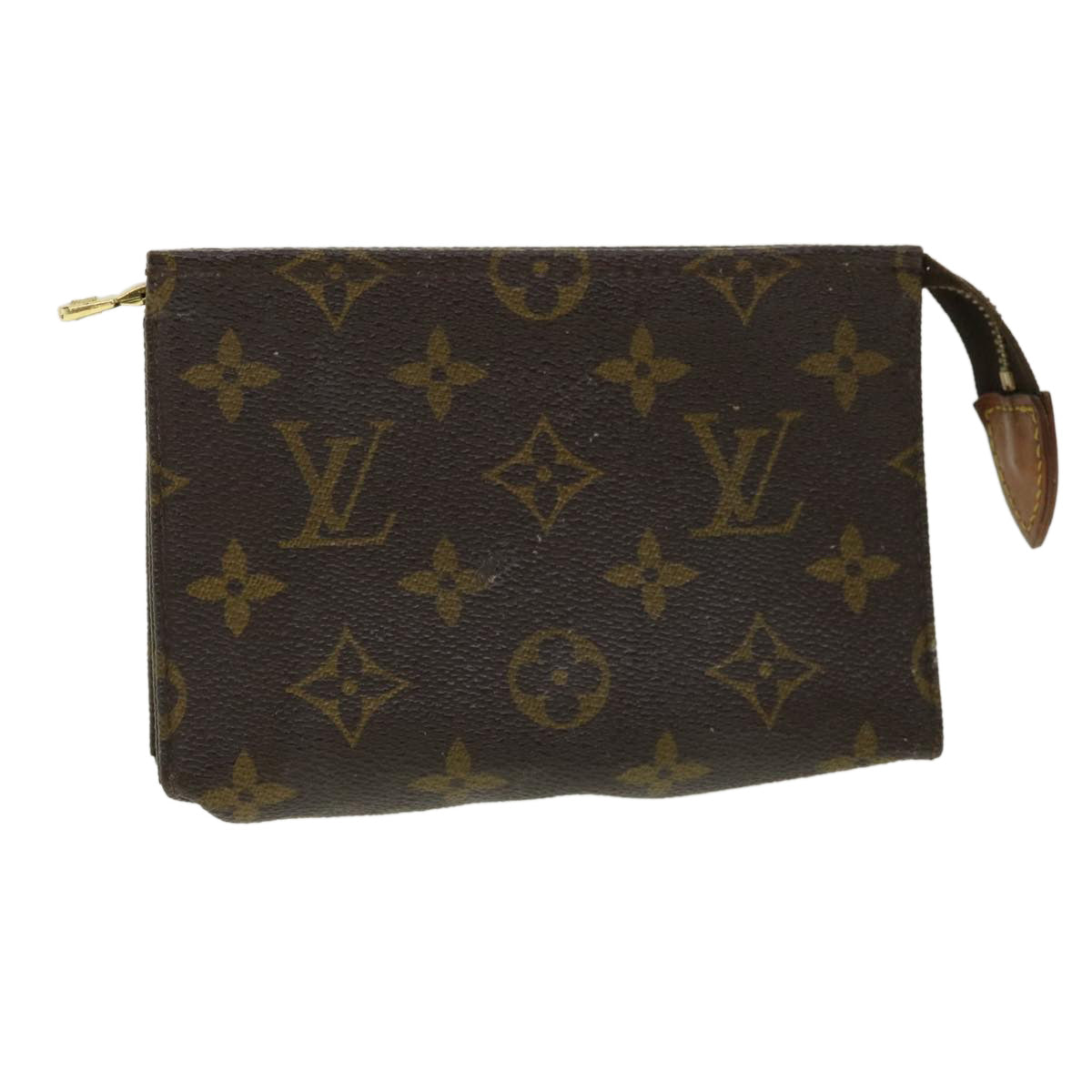 LOUIS VUITTON Monogram Poche Toilette 15 Pouch M47546 LV Auth ar8095B