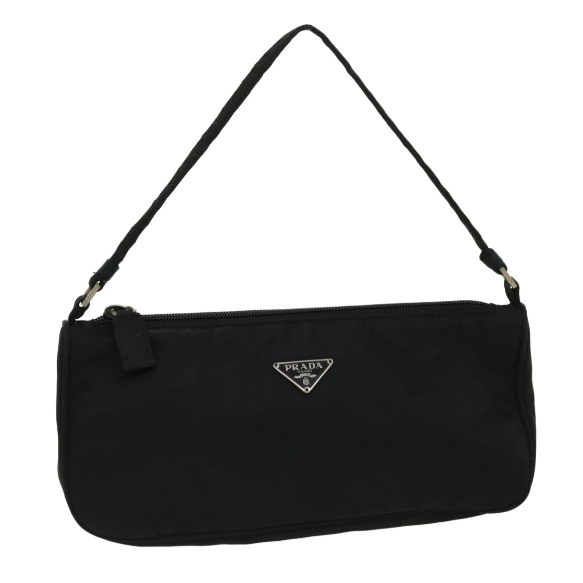 PRADA Accessory Pouch Nylon Black Auth ar8180