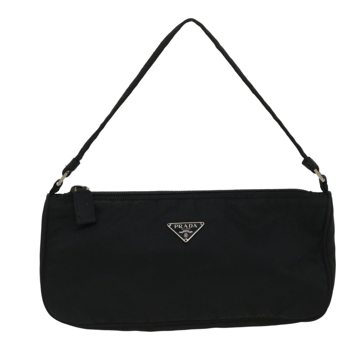 PRADA Accessory Pouch Nylon Black Auth ar8180