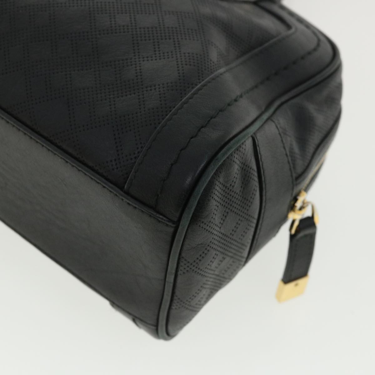 BALLY Shoulder Bag Leather Black Auth ar8215