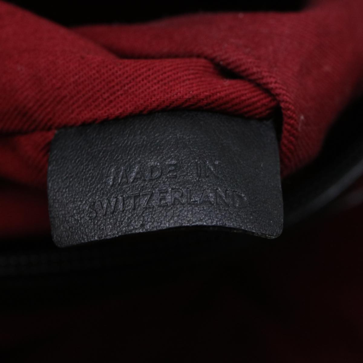 BALLY Shoulder Bag Leather Black Auth ar8215