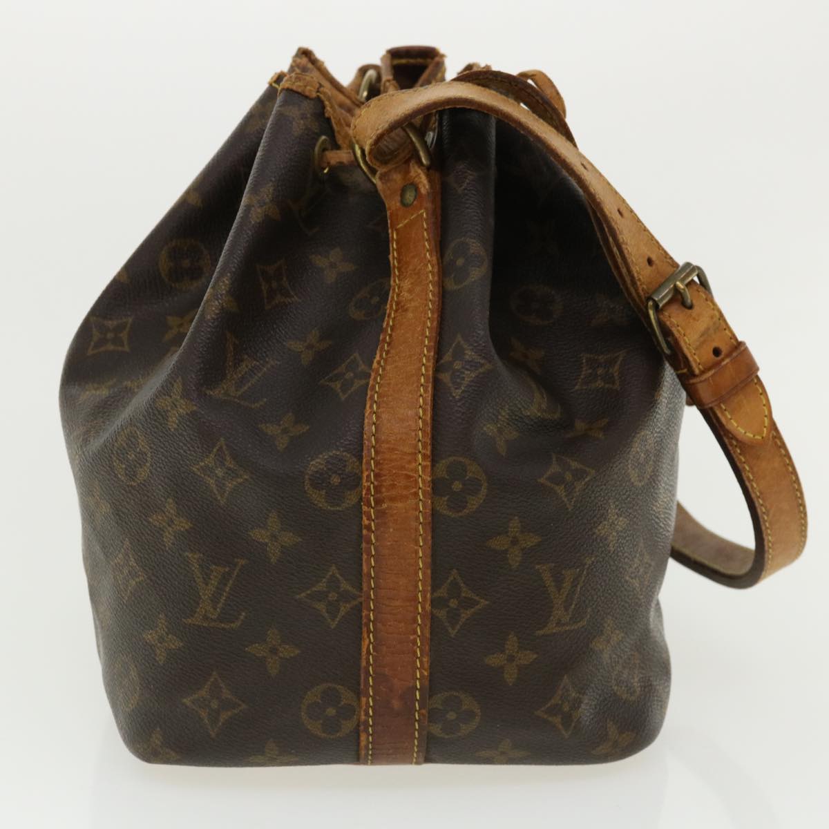 LOUIS VUITTON Monogram Petit Noe Shoulder Bag M42226 LV Auth ar8246