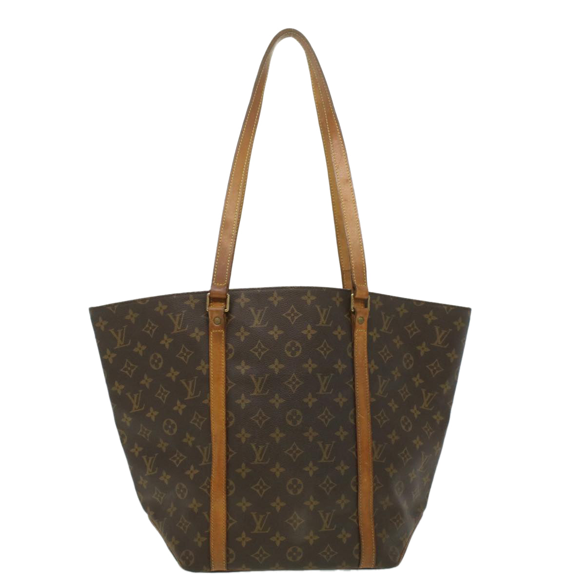 LOUIS VUITTON Monogram Sac Shopping Tote Bag M51108 LV Auth ar8277