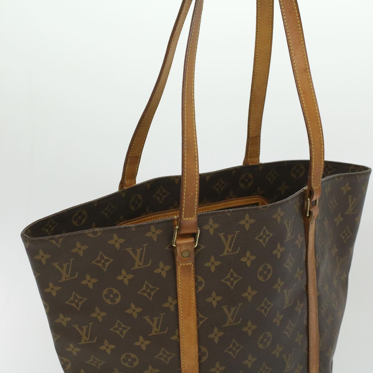 LOUIS VUITTON Monogram Sac Shopping Tote Bag M51108 LV Auth ar8277