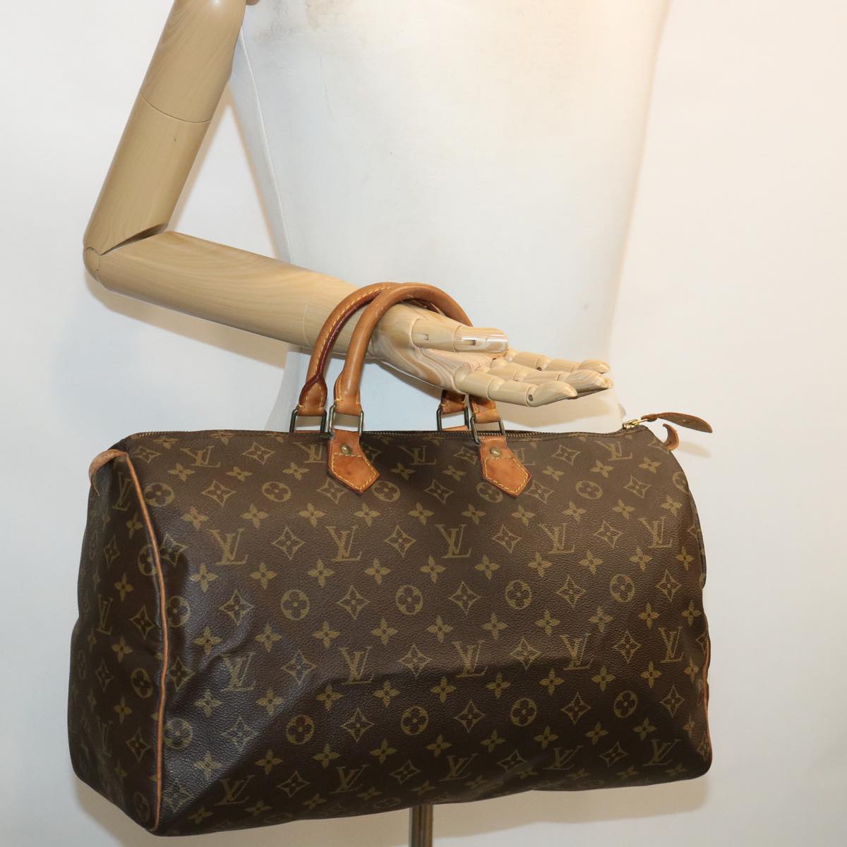 LOUIS VUITTON Monogram Speedy 40 Hand Bag M41522 LV Auth ar8287