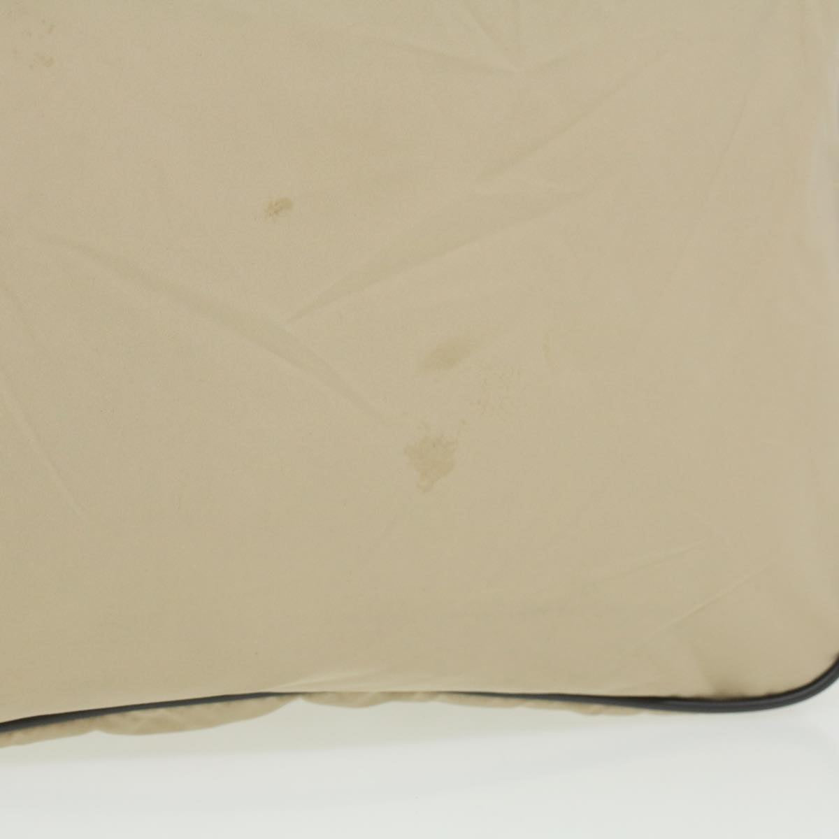 PRADA Hand Bag Nylon Cream Auth ar8301