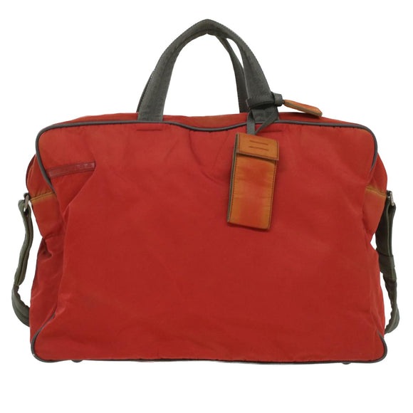 PRADA Hand Bag Nylon 2way Red Auth ar8326