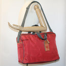 PRADA Hand Bag Nylon 2way Red Auth ar8326-27