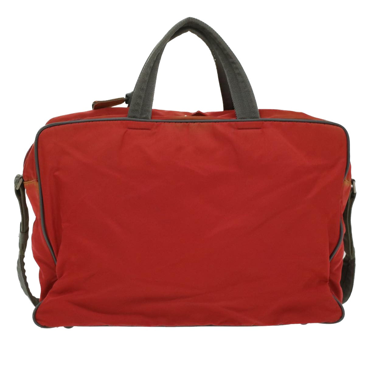 PRADA Hand Bag Nylon 2way Red Auth ar8326 - 0