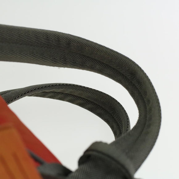 PRADA Hand Bag Nylon 2way Red Auth ar8326