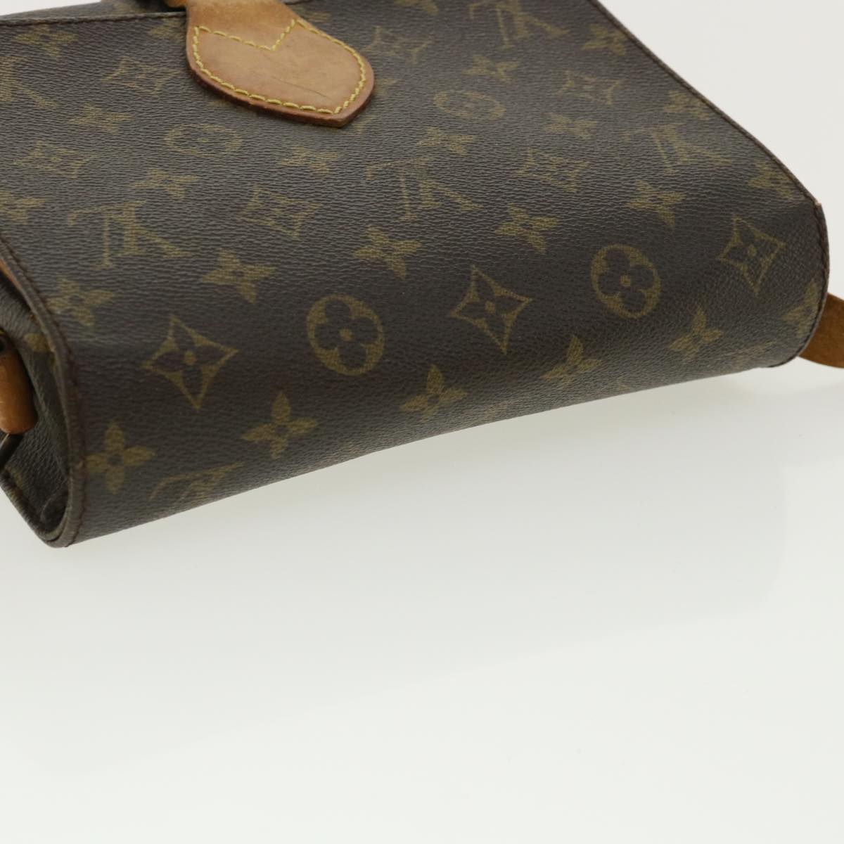 LOUIS VUITTON Monogram Cartouchiere MM Shoulder Bag M51253 LV Auth ar8431