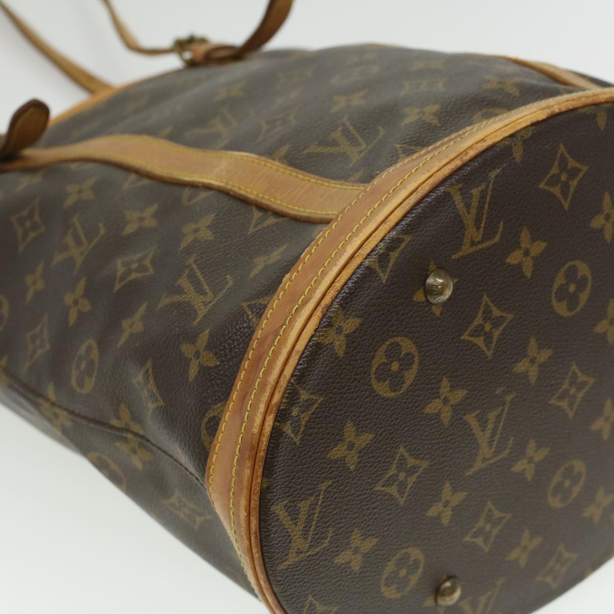 LOUIS VUITTON Monogram Bucket GM Shoulder Bag M42236 LV Auth ar8432