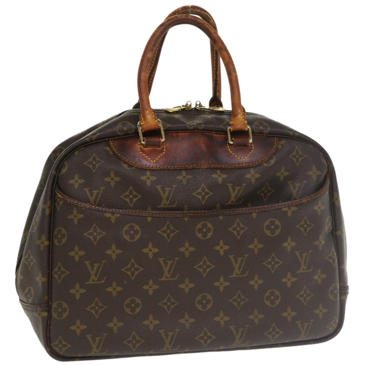 LOUIS VUITTON Monogram Deauville Hand Bag M47270 LV Auth ar8436