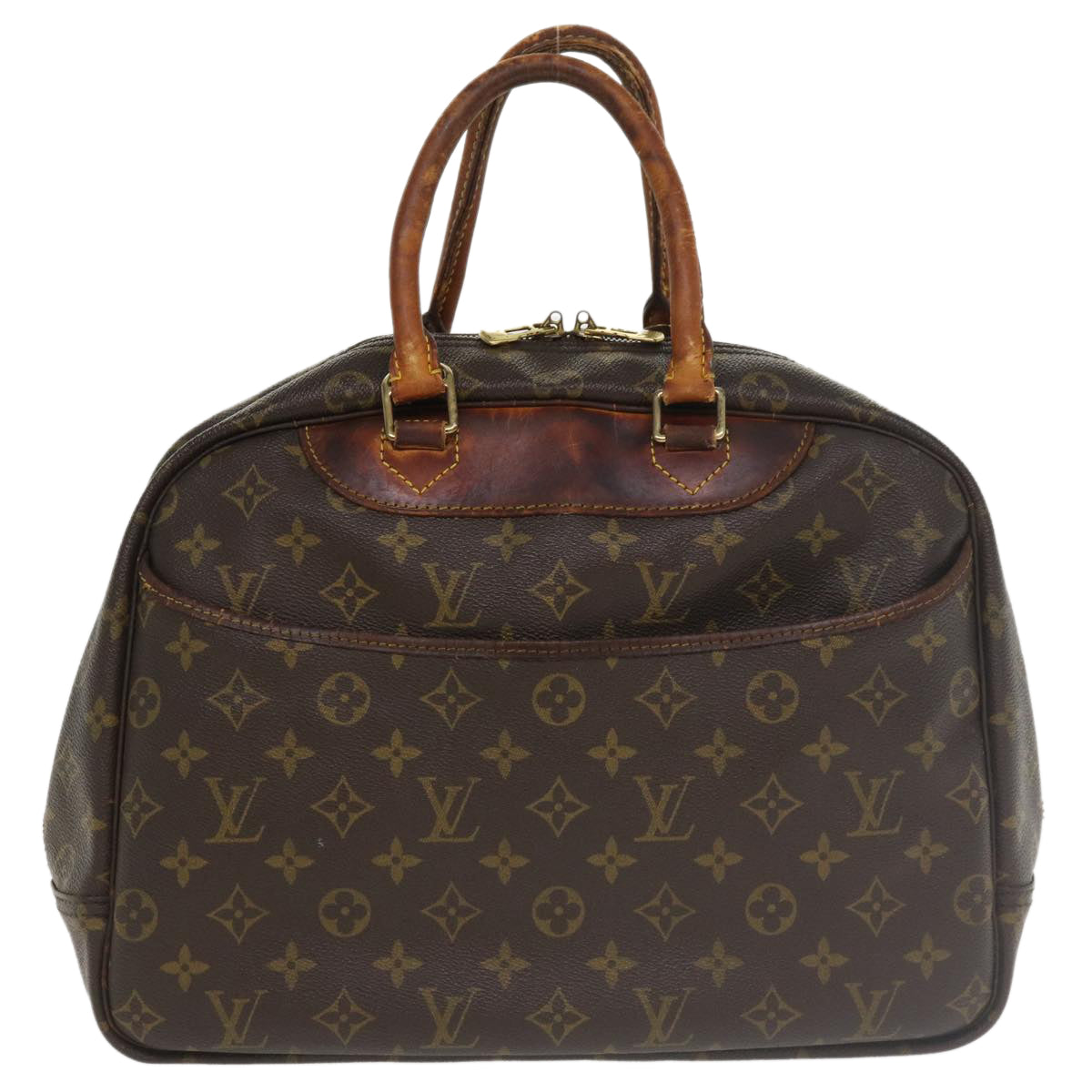 LOUIS VUITTON Monogram Deauville Hand Bag M47270 LV Auth ar8436