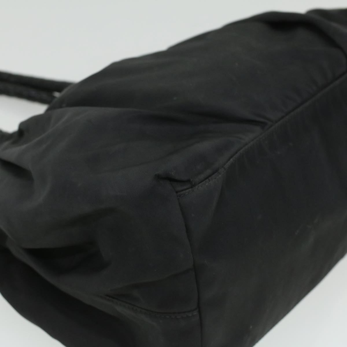 PRADA Hand Bag Nylon Black Auth ar8451