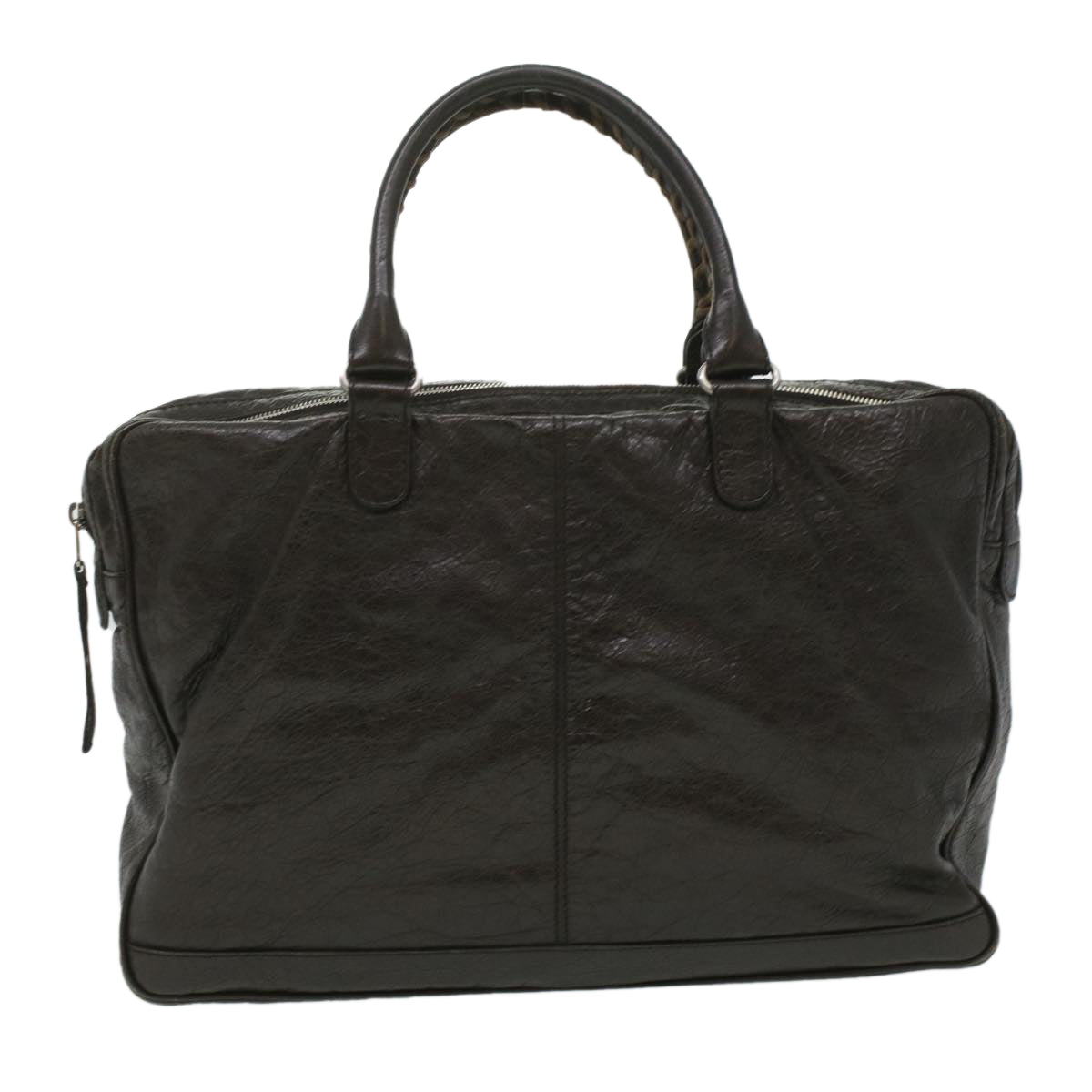 BALENCIAGA Mini folder Business Bag Leather Brown Auth ar8512 - 0