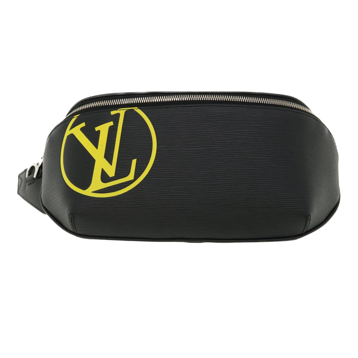 LOUIS VUITTON Epi LV Circle Bum Bag Waist Bag Black Yellow M55131 LV Auth ar8522