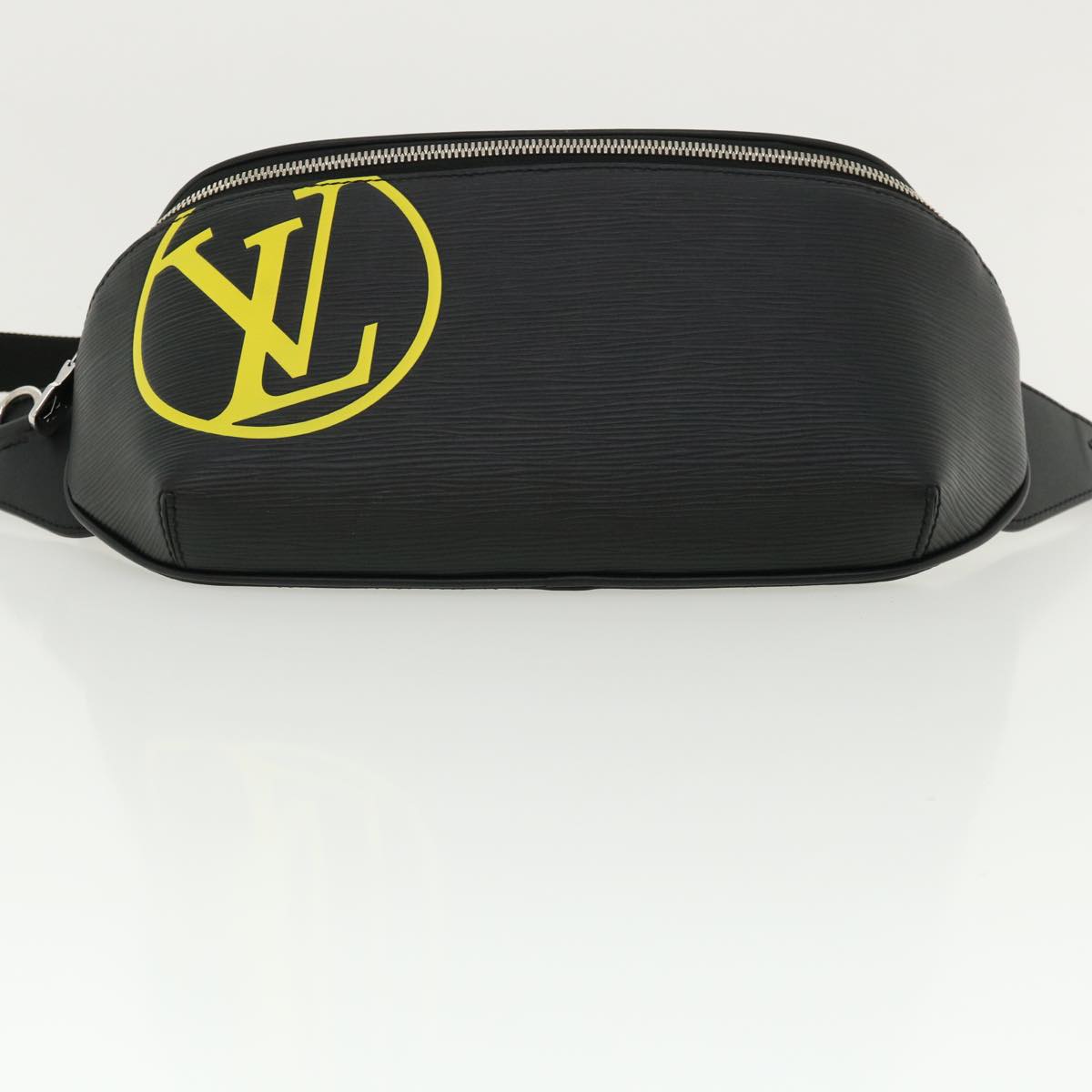 LOUIS VUITTON Epi LV Circle Bum Bag Waist Bag Black Yellow M55131 LV Auth ar8522