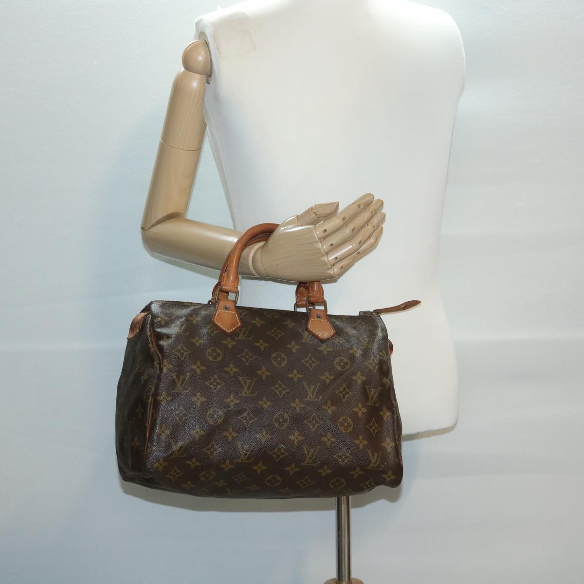 LOUIS VUITTON Monogram Speedy 30 Hand Bag Vintage M41526 LV Auth ar8538