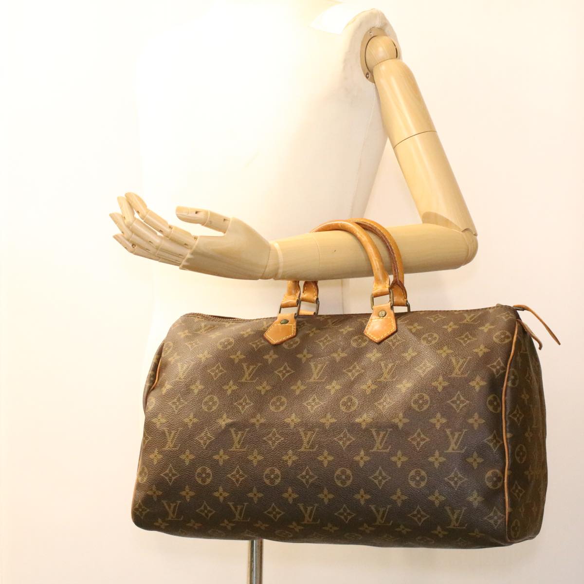 LOUIS VUITTON Monogram Speedy 40 Hand Bag Vintage M41522 LV Auth ar8540