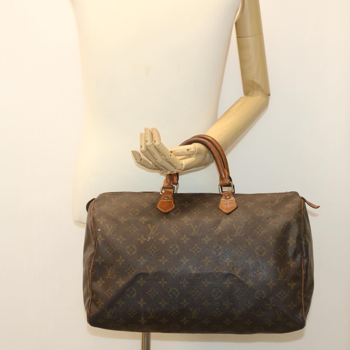 LOUIS VUITTON Monogram Speedy 40 Hand Bag M41522 LV Auth ar8541