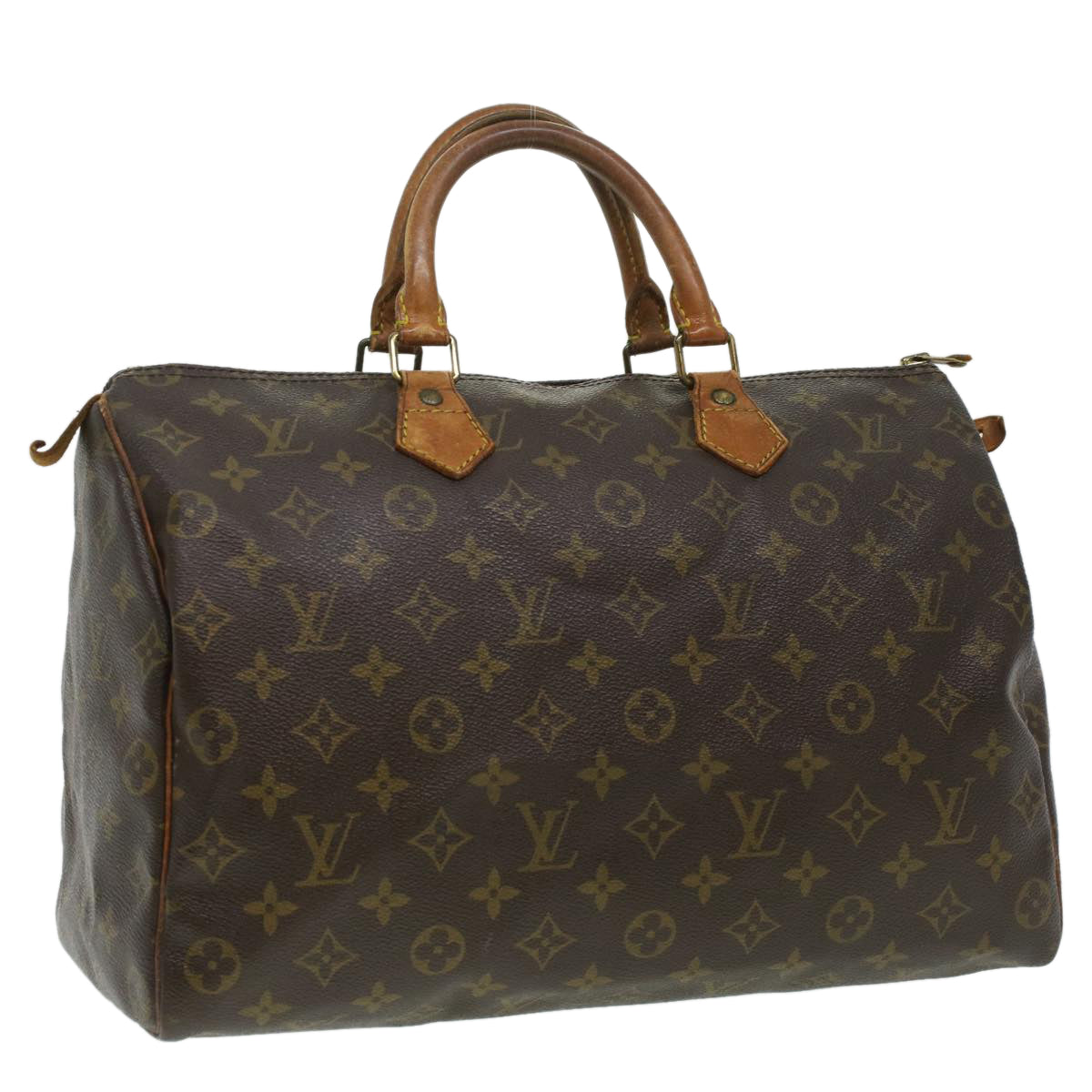 LOUIS VUITTON Monogram Speedy 35 Hand Bag M41524 LV Auth ar8548