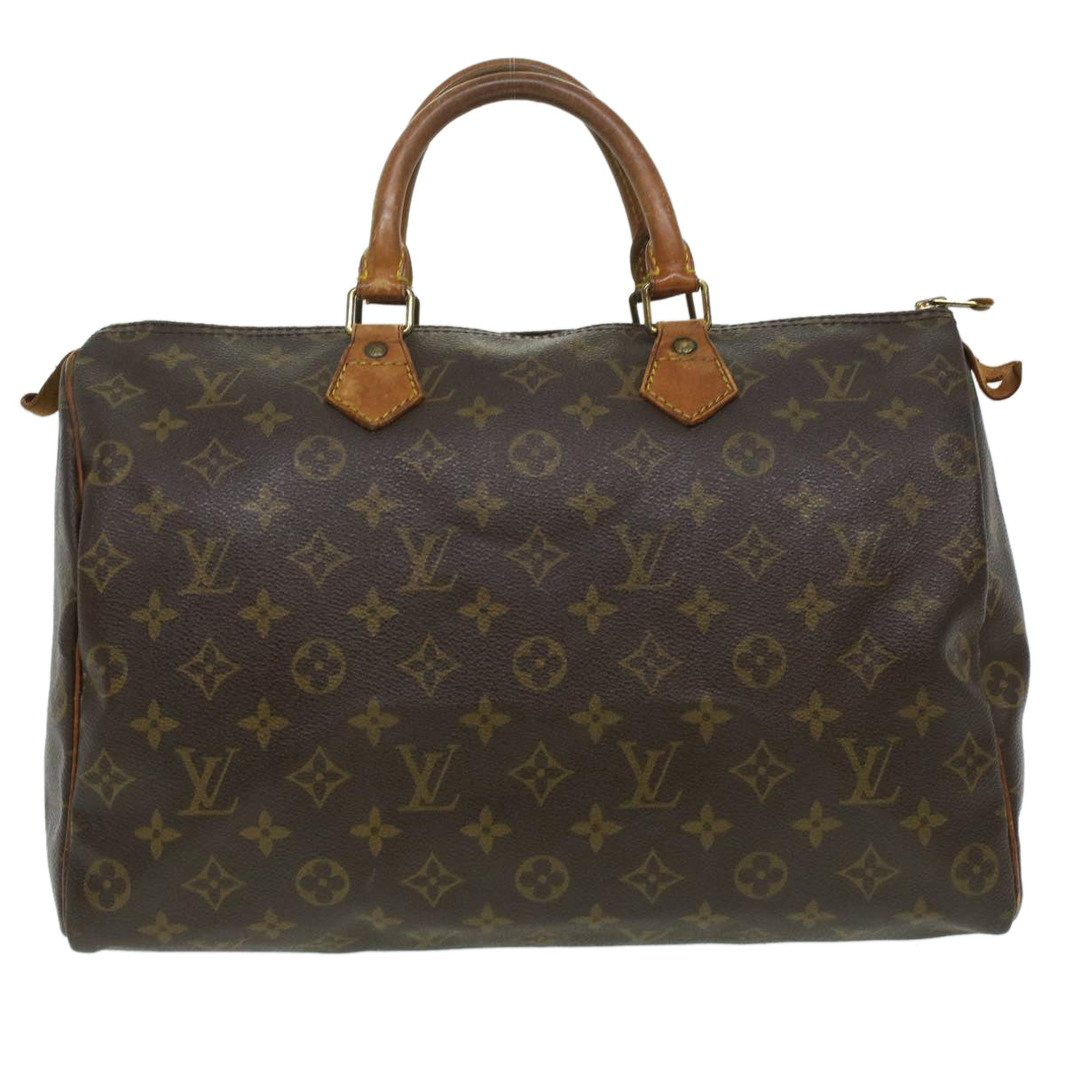 LOUIS VUITTON Monogram Speedy 35 Hand Bag M41524 LV Auth ar8548