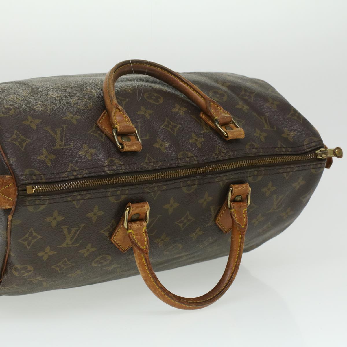 LOUIS VUITTON Monogram Speedy 35 Hand Bag M41524 LV Auth ar8548