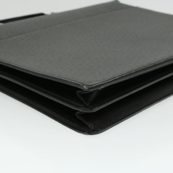 LOUIS VUITTON Taiga Serviette Moscova Briefcase Ardoise Black M54412 Auth ar8569