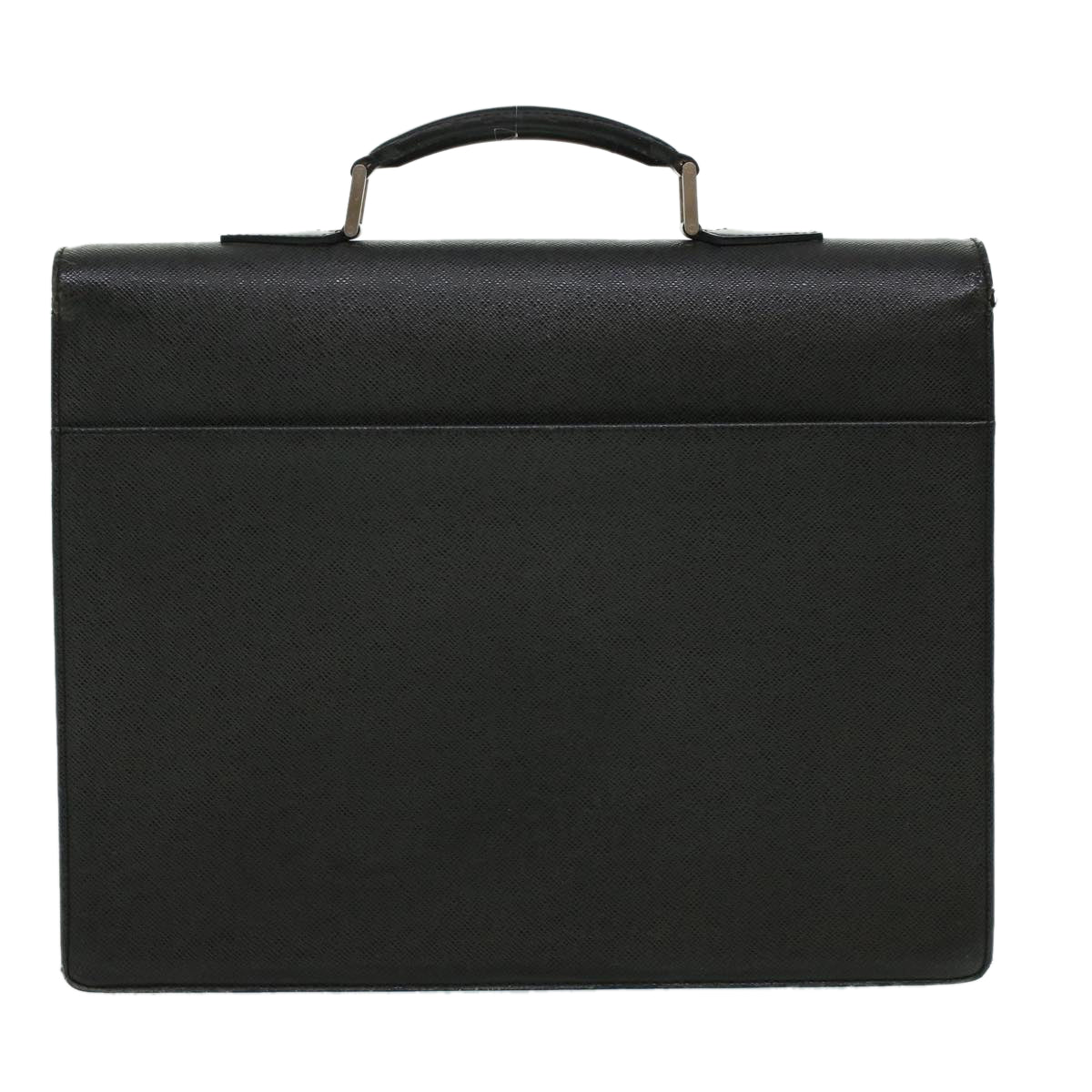 LOUIS VUITTON Taiga Serviette Moscova Briefcase Ardoise Black M54412 Auth ar8569