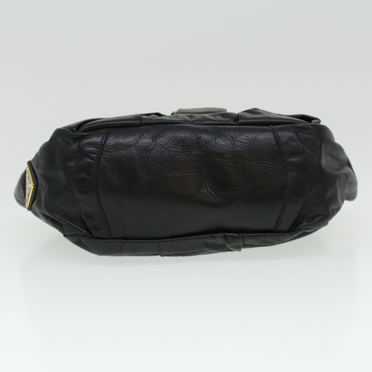 PRADA Hand Bag Leather 2way Black Auth ar8649