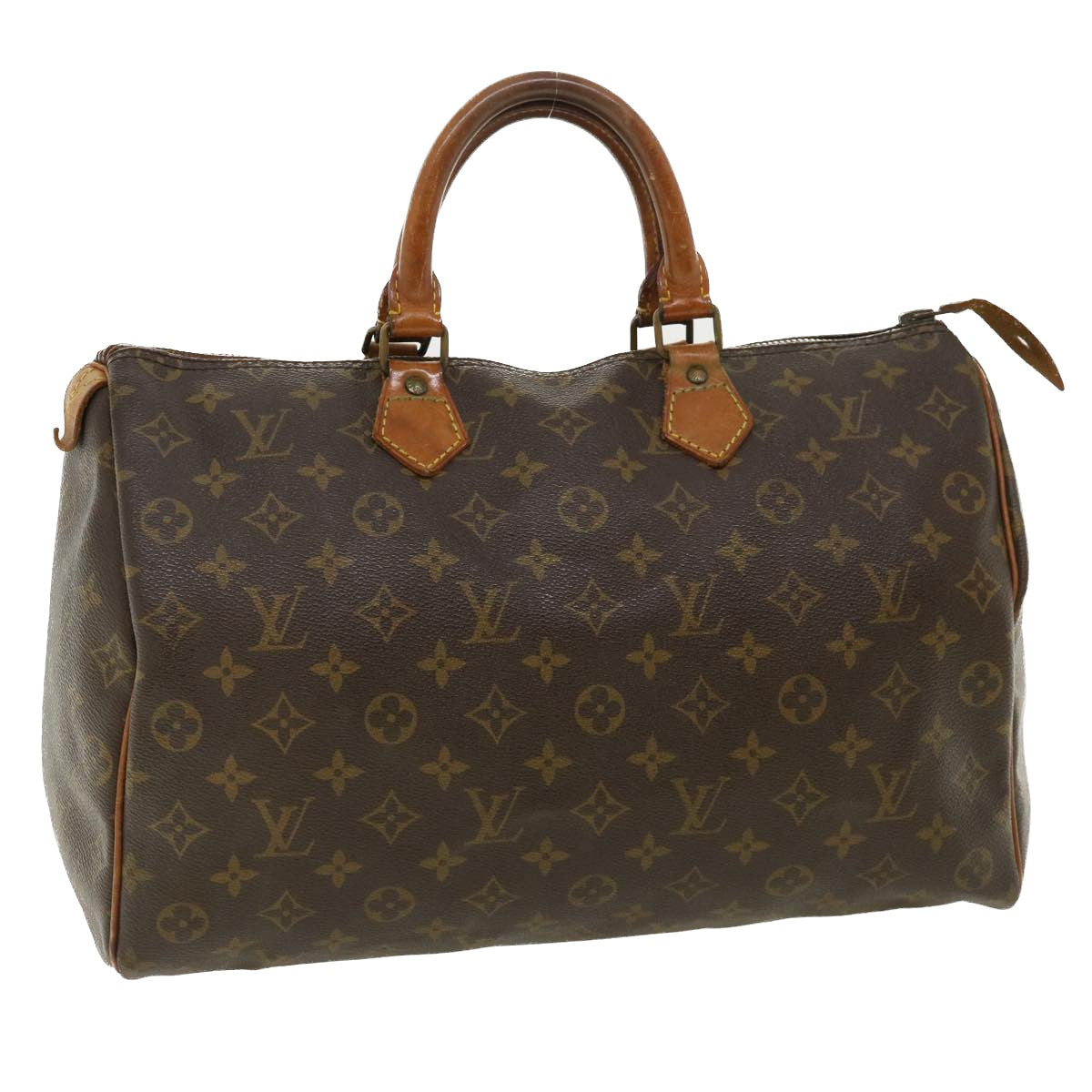 LOUIS VUITTON Monogram Speedy 35 Hand Bag M41524 LV Auth ar8712