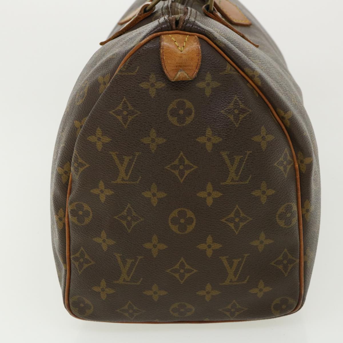 LOUIS VUITTON Monogram Speedy 35 Hand Bag M41524 LV Auth ar8712