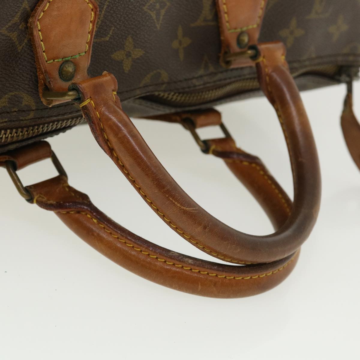 LOUIS VUITTON Monogram Speedy 35 Hand Bag M41524 LV Auth ar8712