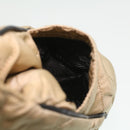 PRADA Quilted Chain Shoulder Bag Nylon Beige Auth ar8728-18