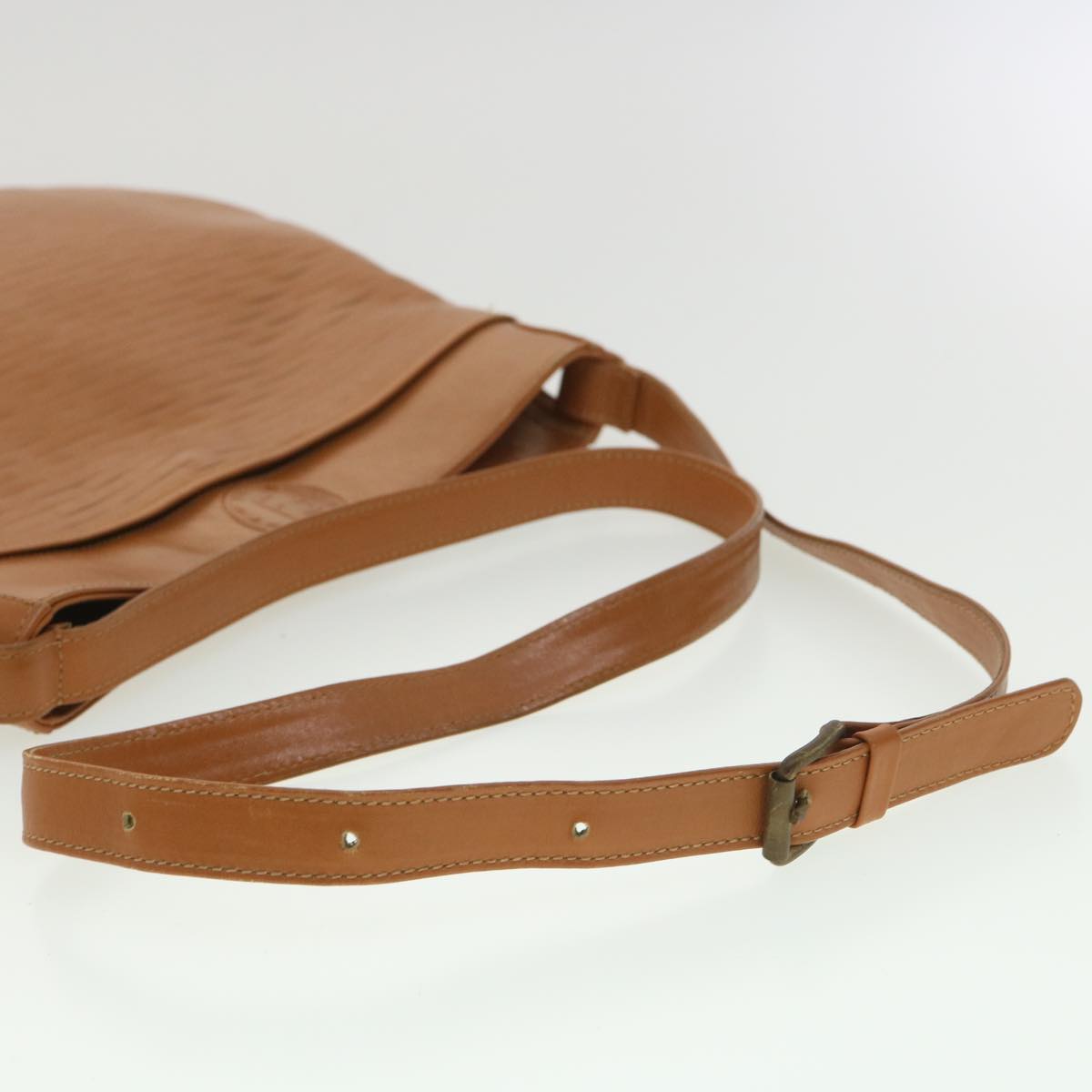 FENDI Shoulder Bag Leather Brown Auth ar8740