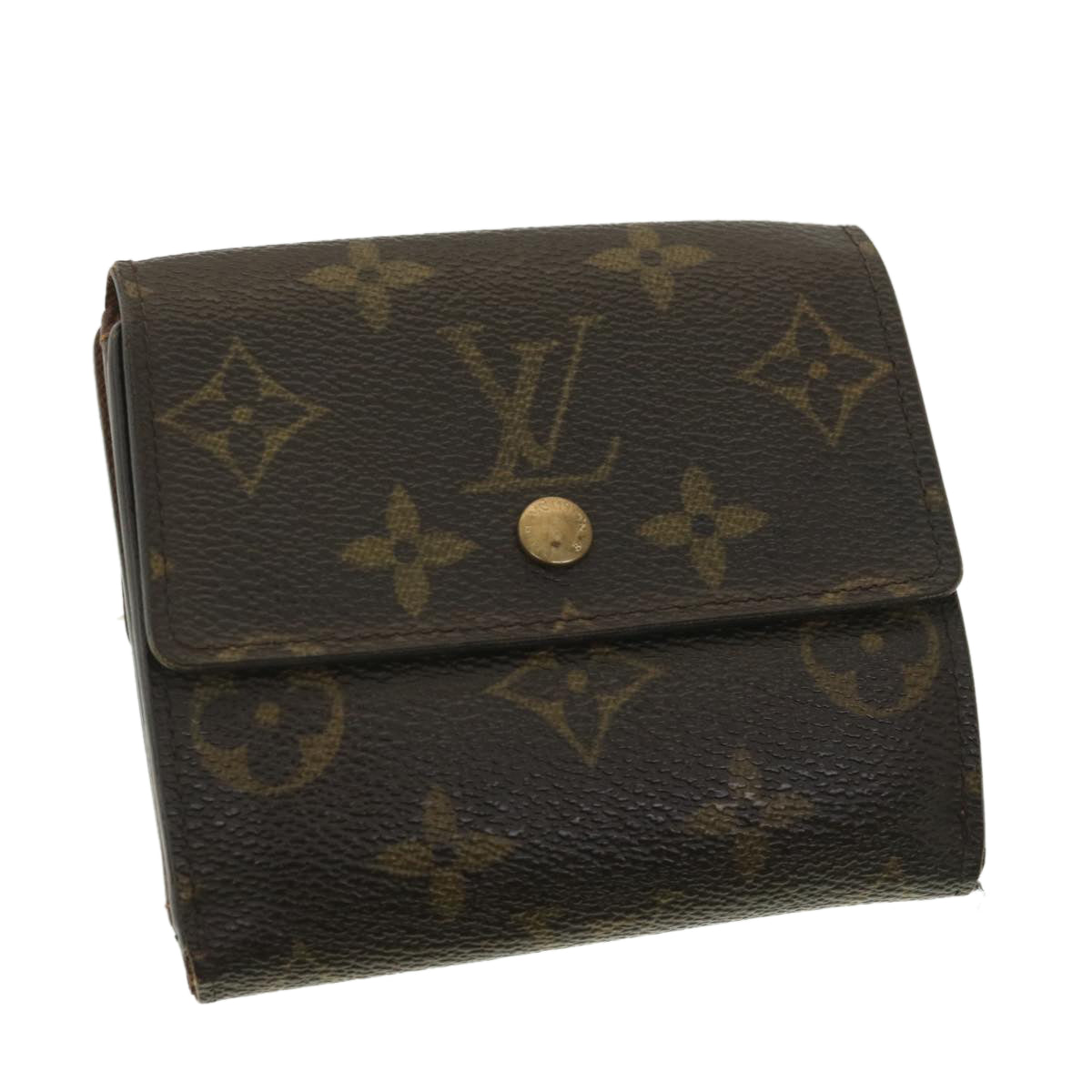 LOUIS VUITTON Monogram Portefeuille Elise Wallet M61654 LV Auth ar8747