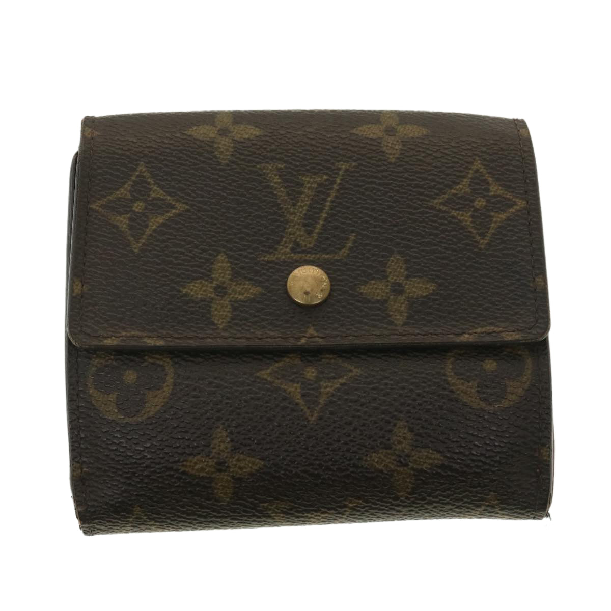 LOUIS VUITTON Monogram Portefeuille Elise Wallet M61654 LV Auth ar8747