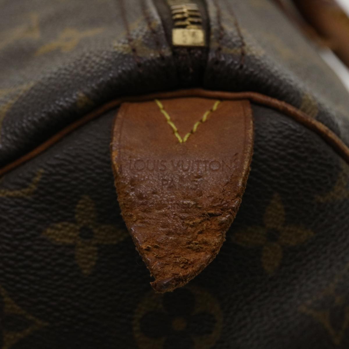 LOUIS VUITTON Monogram Speedy 35 Hand Bag M41524 LV Auth ar8775