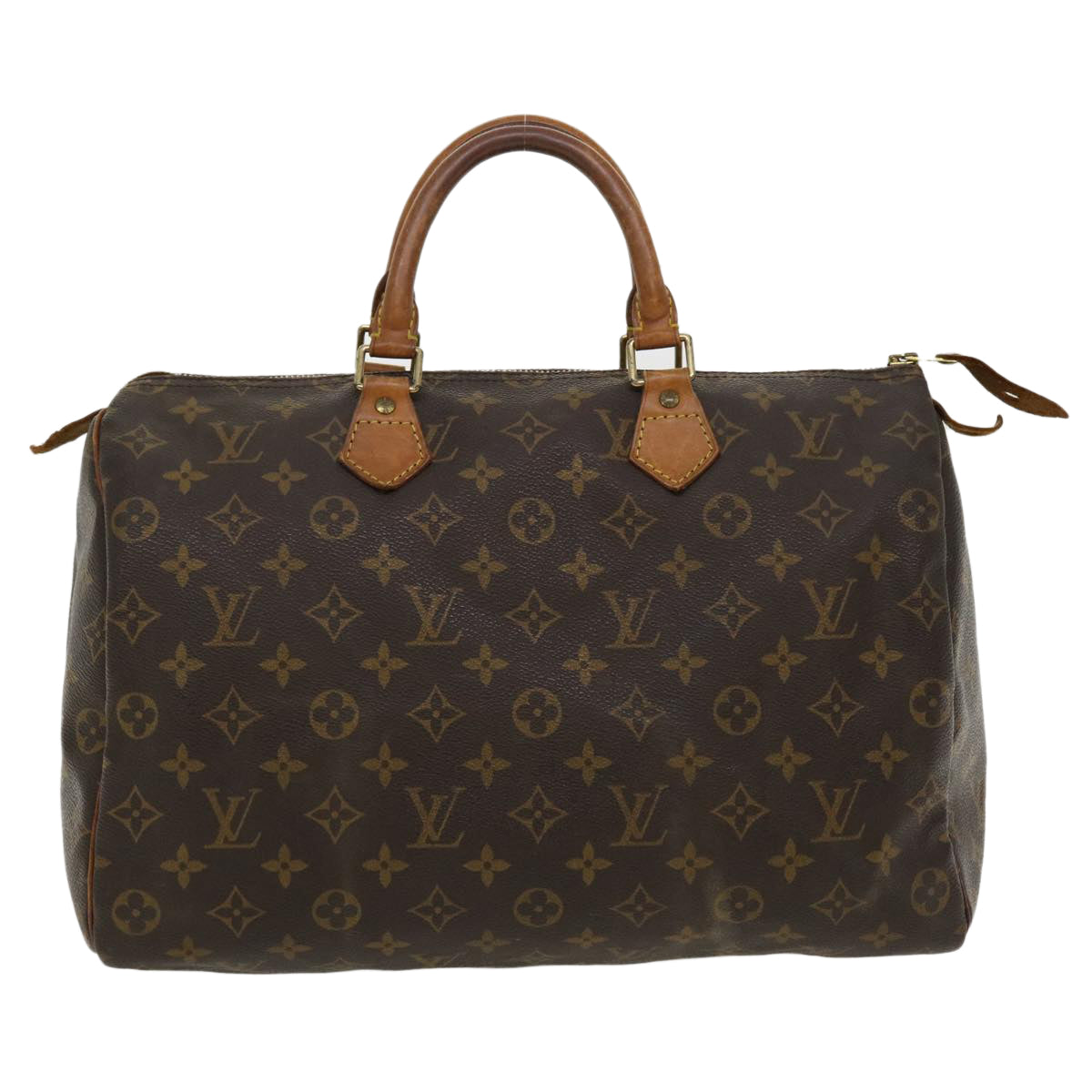 LOUIS VUITTON Monogram Speedy 35 Hand Bag M41524 LV Auth ar8775