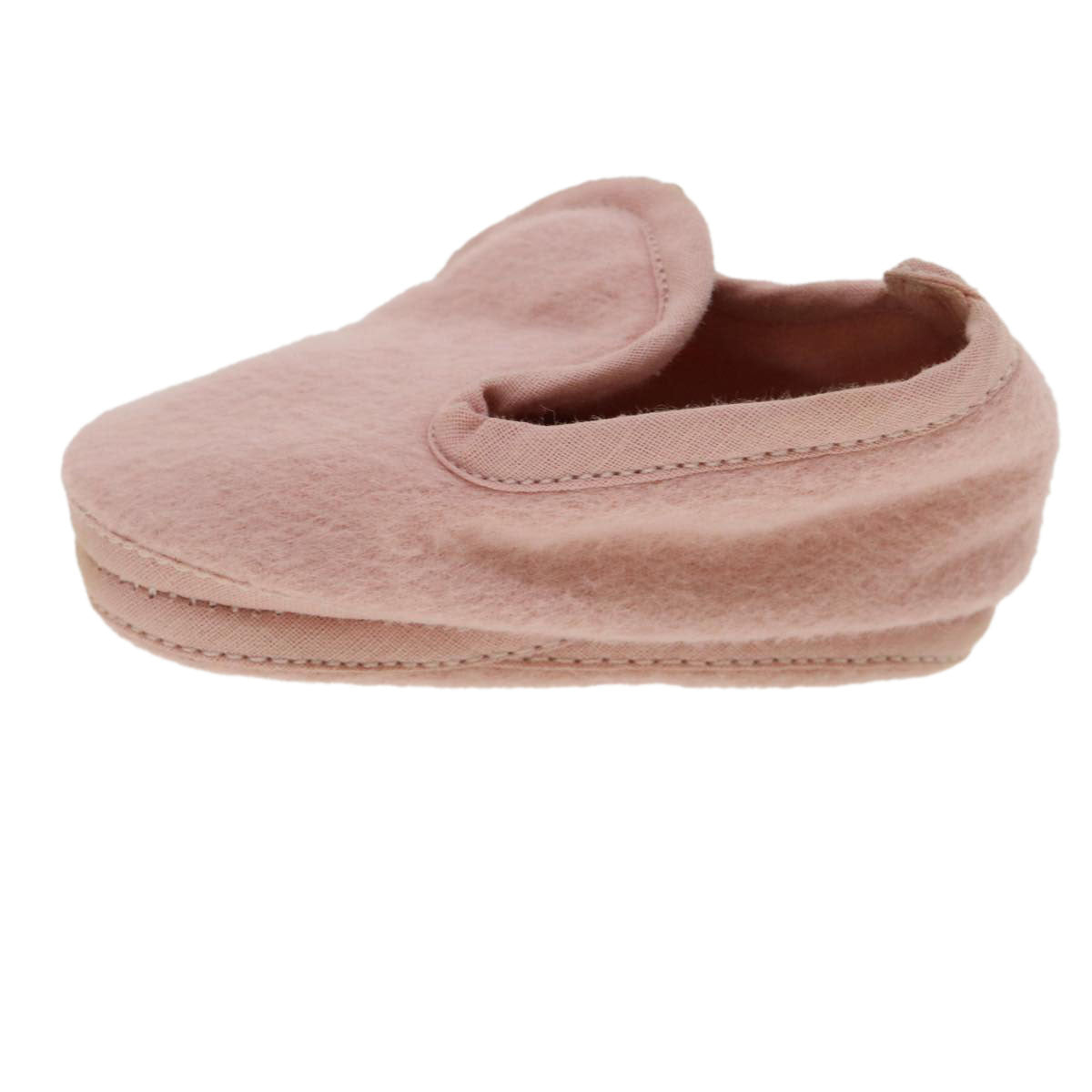 HERMES Baby Shoes Wool Pink Auth ar8794