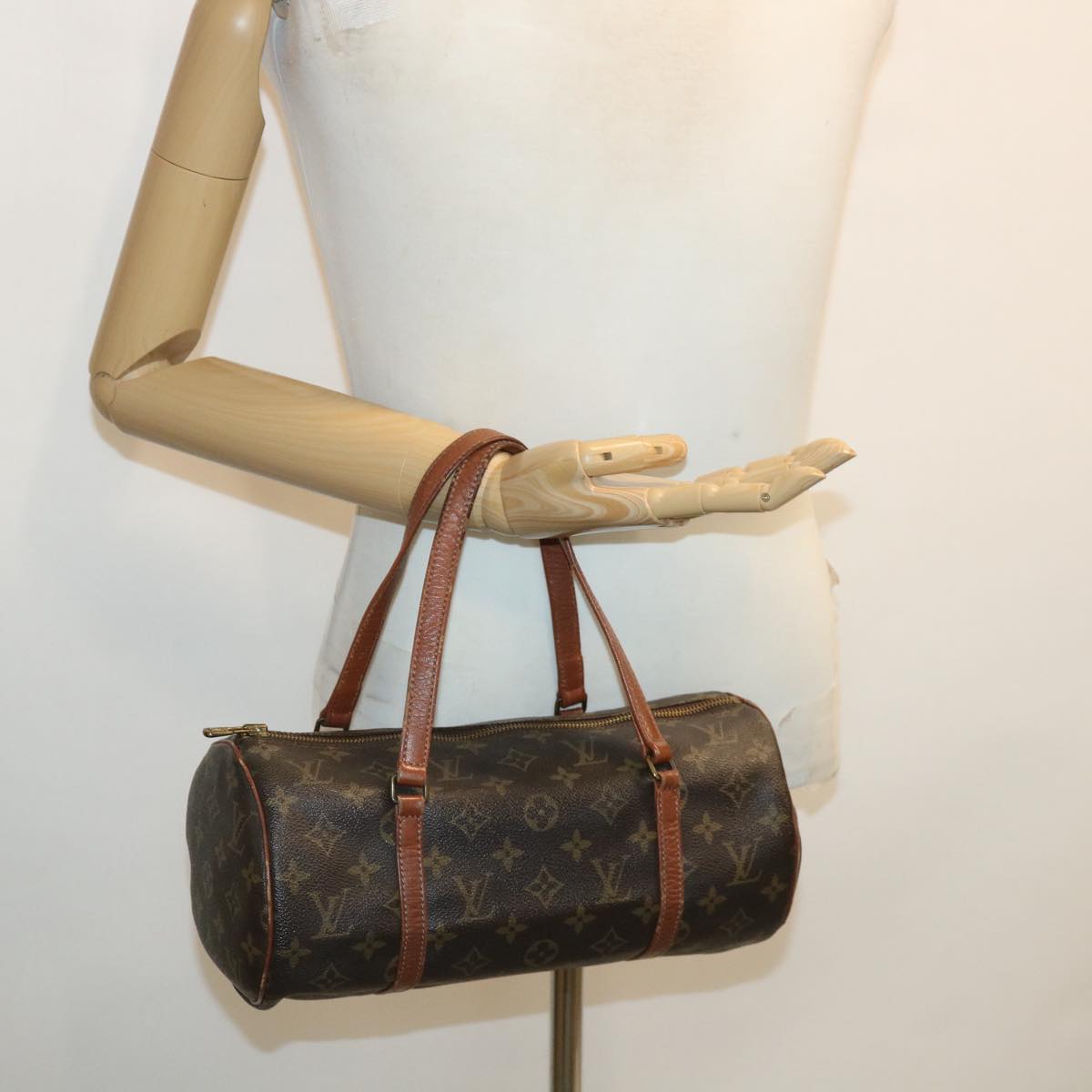 LOUIS VUITTON Monogram Papillon 30 old model Hand Bag M51365 LV Auth ar8814