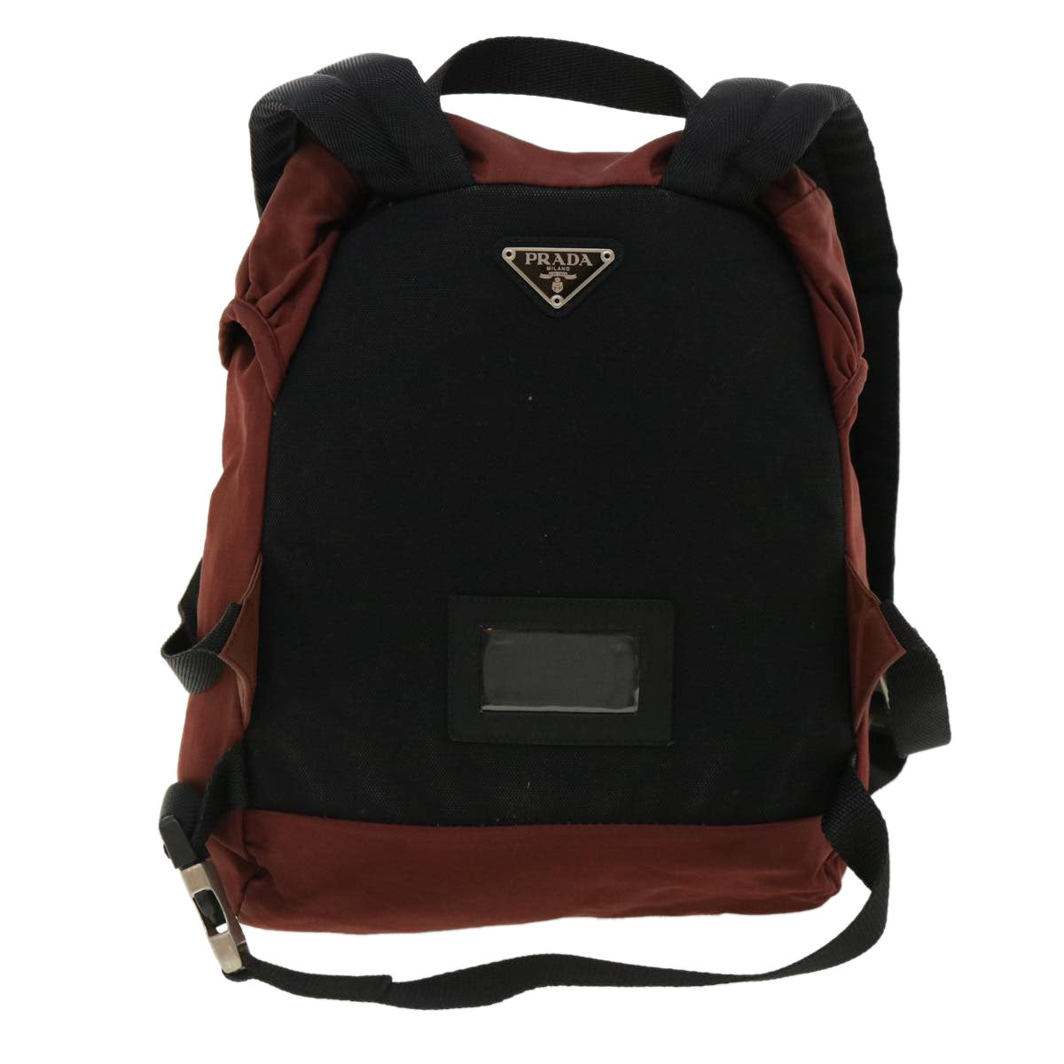 PRADA Backpack Nylon Red Black Auth ar8818 - 0