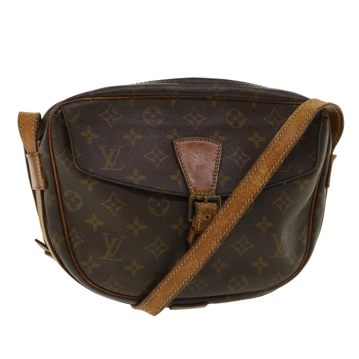 LOUIS VUITTON Monogram Jeune Fille GM Shoulder Bag Vintage M51225 LV Auth ar8820