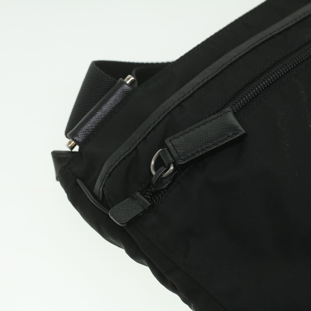 PRADA Shoulder Bag Nylon Black Auth ar8832