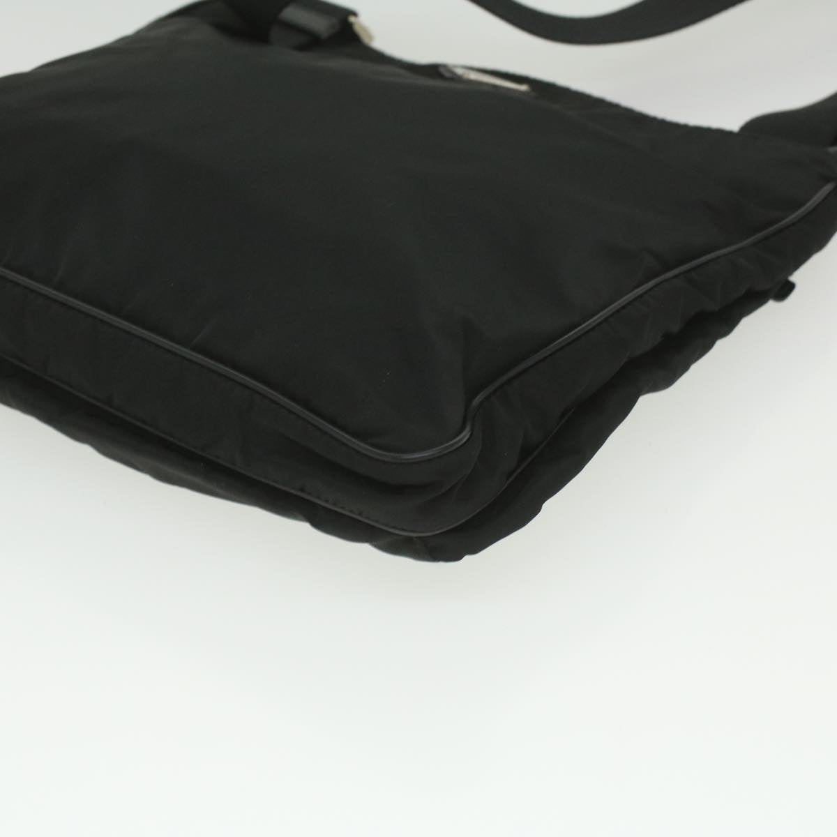 PRADA Shoulder Bag Nylon Black Auth ar8832